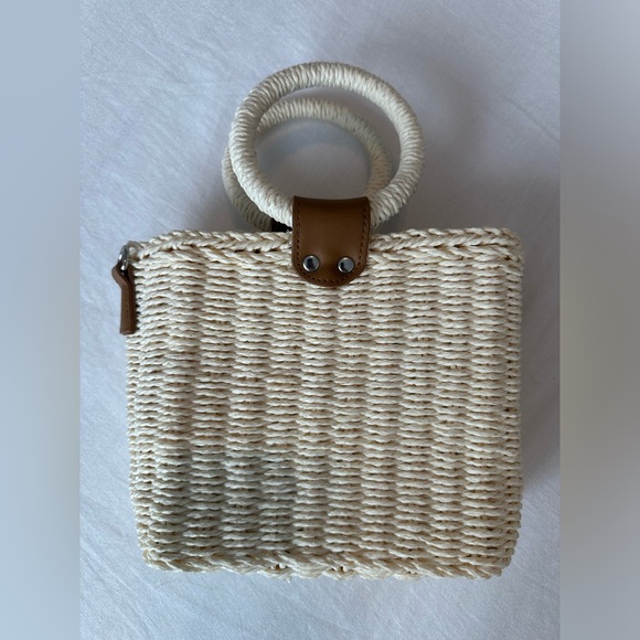 White Rafia Mini Bag - Picture 8 of 8
